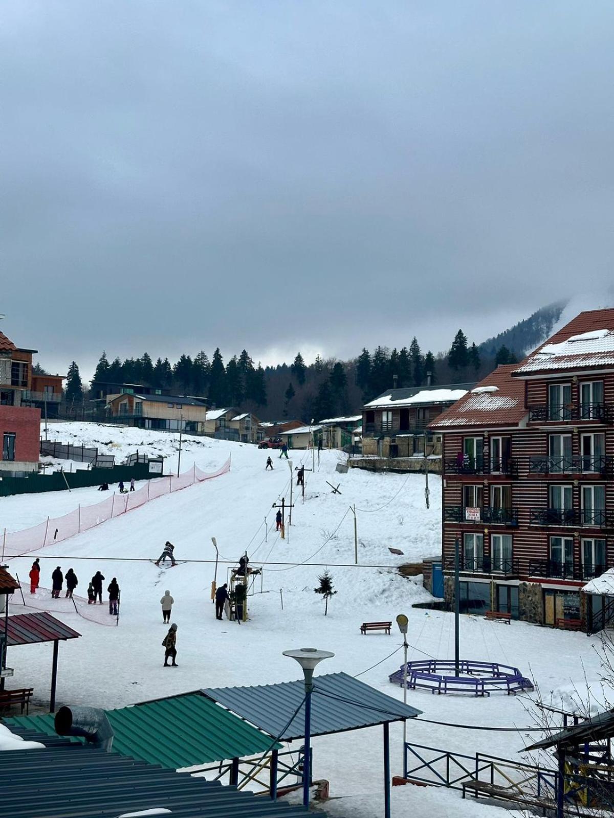 Mgzavrebi Apartment In Bakuriani Kültér fotó